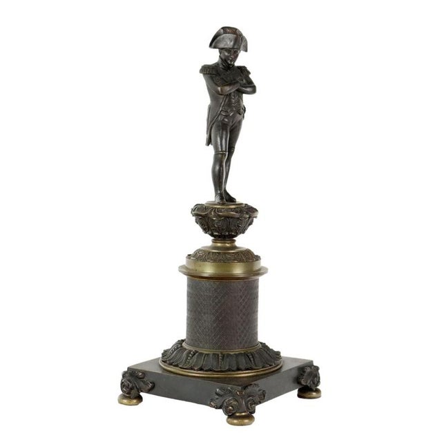 Goldenrod 20th Century Napoleon Bronze Sculpture, France For Sale - Image 8 of 8