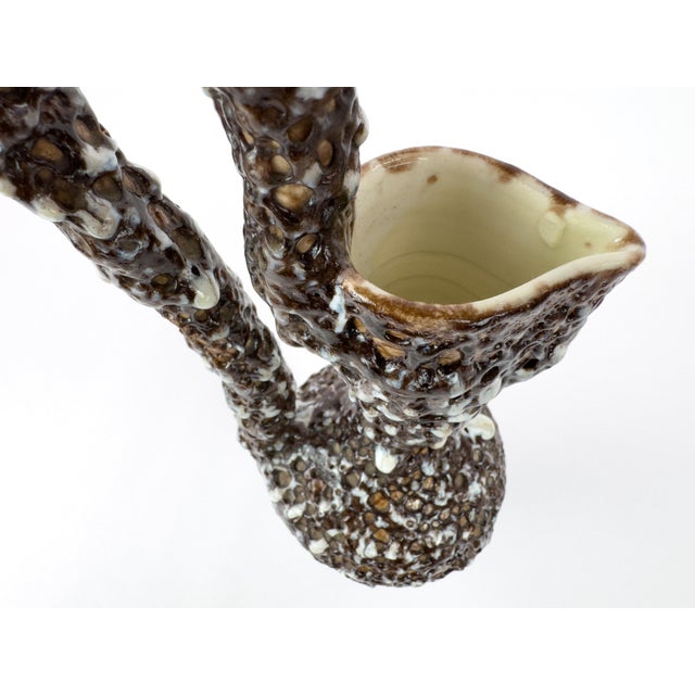 Marius Giuge Vallauris Textured Ceramic Pichet, France, Mid-Century For Sale - Image 12 of 17