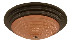 1980s Fontana Arte Daniela Puppa and Franco Raggi Crystal Flush Light