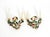 Floral Wall Lamps in Metal with Hand-Painted Details, Italy, 1950s, Set of 2 For Sale - Image 15 of 17