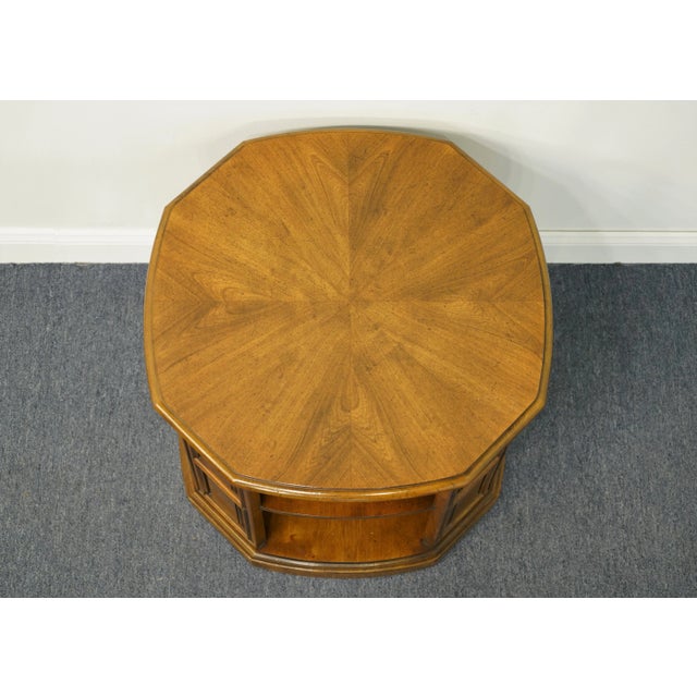 High End Italian Neoclassical 26" Octagonal Tiered Accent End Table W. Bookmatched Top 43-5300 For Sale - Image 4 of 10