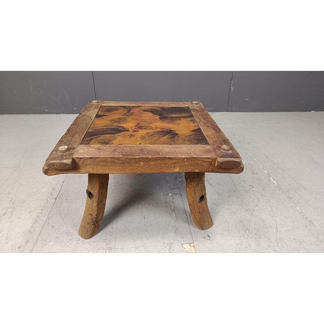 Copper Vintage Brutalist Copper Plated Coffee Table, 1970s For Sale - Image 8 of 10