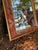 Late 20th Century Vintage Chinoiserie Hand-Painted Wooden Beveled Wall Mirror For Sale - Image 5 of 11