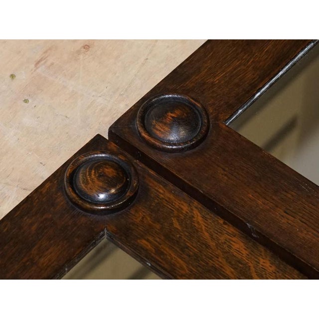 Wood Antique Jacobean Style Rectangular Wall Mirrors, 1900s, Set of 2 For Sale - Image 7 of 10