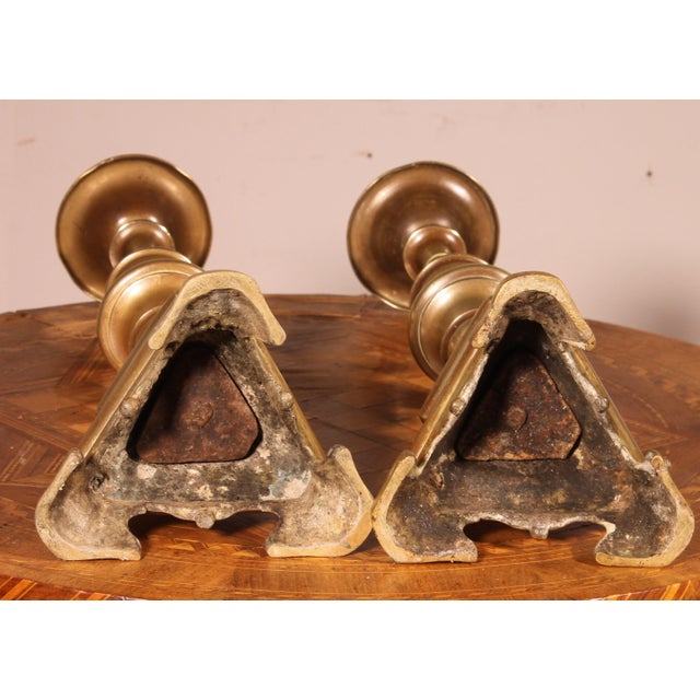 Italian Candlesticks in Bronze For Sale - Image 3 of 10
