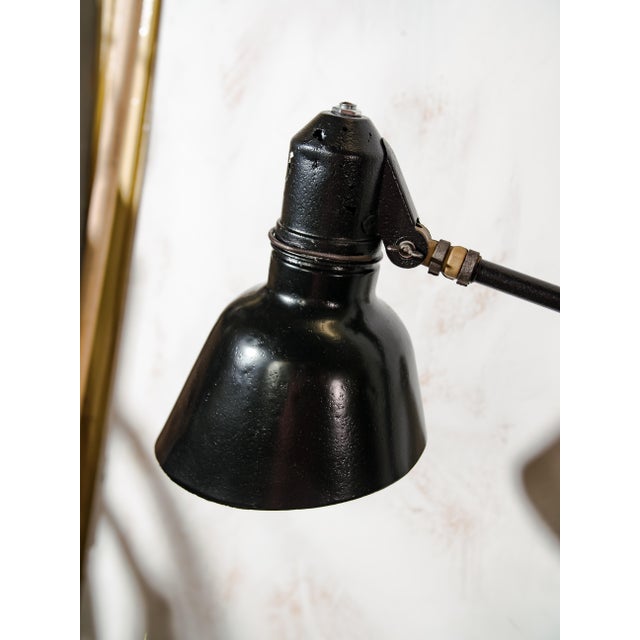 Bauhaus Adjustable Black Scissor Wall Light, Early 1930s For Sale - Image 12 of 16