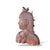 Wood Ottoman Empire Busts in Hand-Carved Wood, Set of 2 For Sale - Image 7 of 10