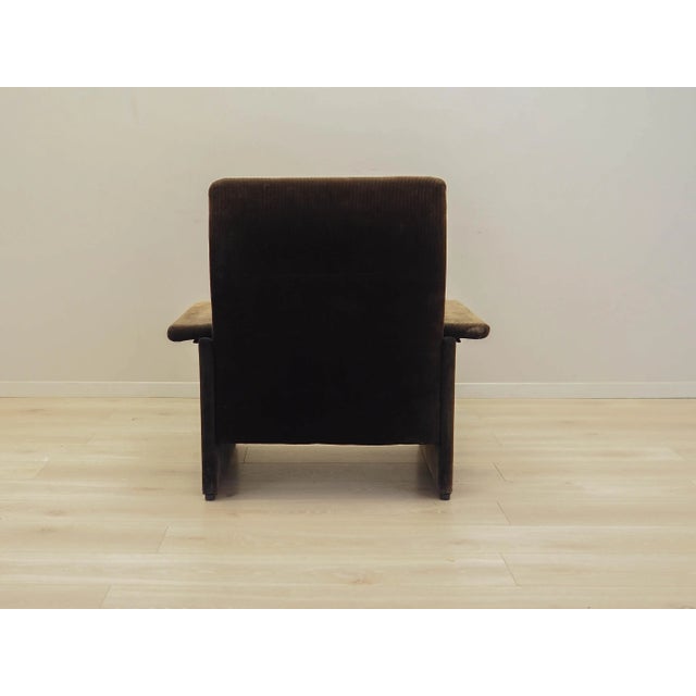Textile Italian Corduroy Armchair, Italy, 1970s For Sale - Image 7 of 18