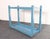 Wood Primitive American Robin's Egg Blue Painted Wood Umbrella or Cane Stand For Sale - Image 7 of 17