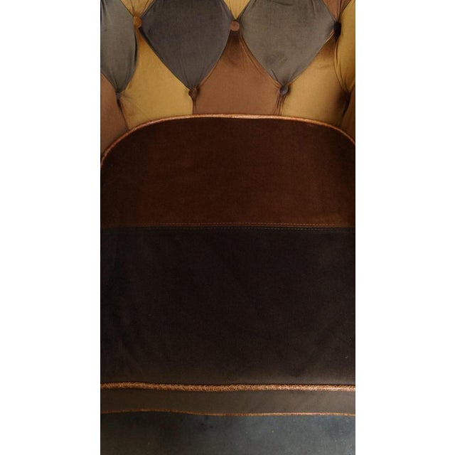 English Chesterfield Club Chairs, Set of 4 For Sale - Image 9 of 17