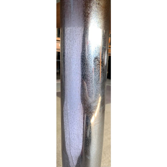1990s Attributed Calligaris Walnut and Chrome Tulip Table For Sale - Image 11 of 11