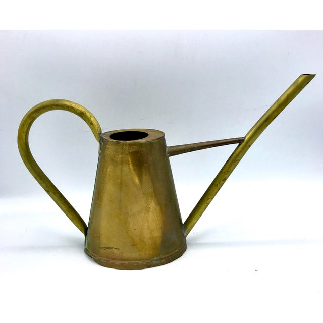 Vintage Brass Watering Can | Chairish