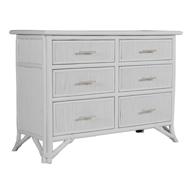Light Gray Aruba Six-Drawer Dresser - Light Gray For Sale - Image 8 of 8