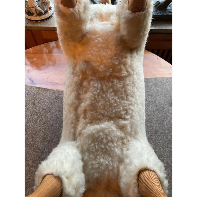 Wood White Wool Sheep by Hanns Peter Krafft, 1970s For Sale - Image 7 of 13