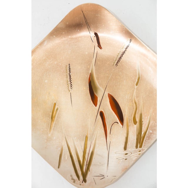 Mid-Century Modern Brass Painted Wall Plate from WMF, 1950s For Sale - Image 3 of 13