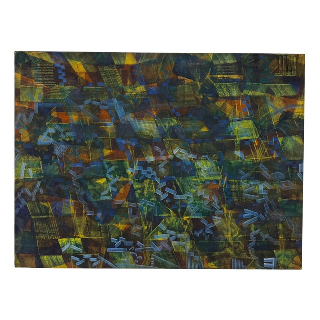 Gabriele Dali, Italian Abstract Composition, 1970, Oil on Canvas For Sale