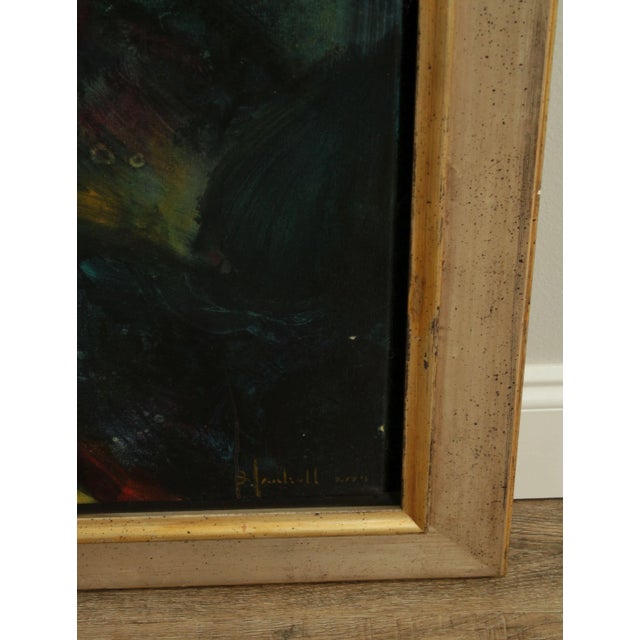 Textile Stuart Yankell "Devotion" "The Architect of Time" Large Framed Oil Painting For Sale - Image 7 of 13