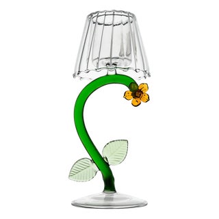 Firefly Tealight with Yellow Flower, Curved Stem For Sale