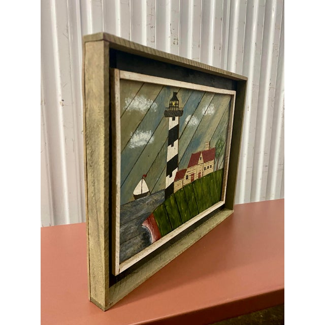 Artwork strongly resembles the art style of American artist Warren Kimble. The piece is likely a hand-painted featuring a...