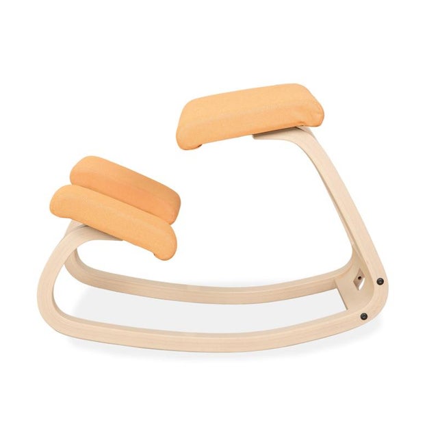 Ash and Fabric Variable Stool in Apricot from Varier For Sale - Image 12 of 13