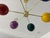 Italian Multi-Color Sputnik Pendant Light - 6-Light Italian Ceiling Fixture - Colorful Brass Lighting For Sale - Image 3 of 8