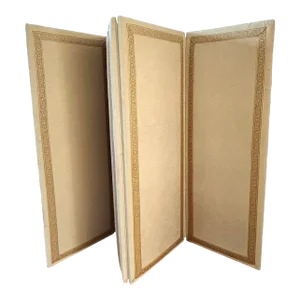 Custom 4-Panel Velvet Folding Screen