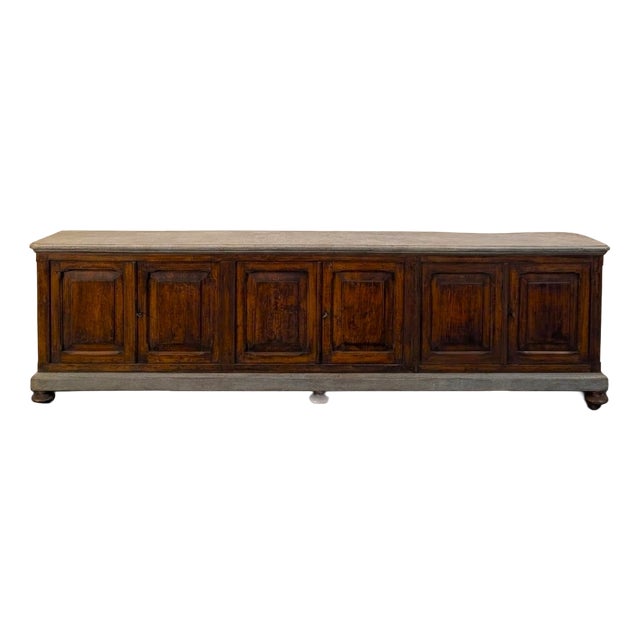 6-Door Sideboard in Pine, Late 19th Century For Sale