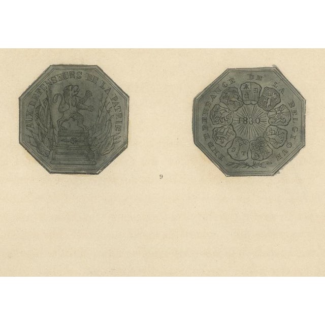 Plate XV Belgian Independence of 1830 and Leopold Medals, 1844 For Sale - Image 4 of 9