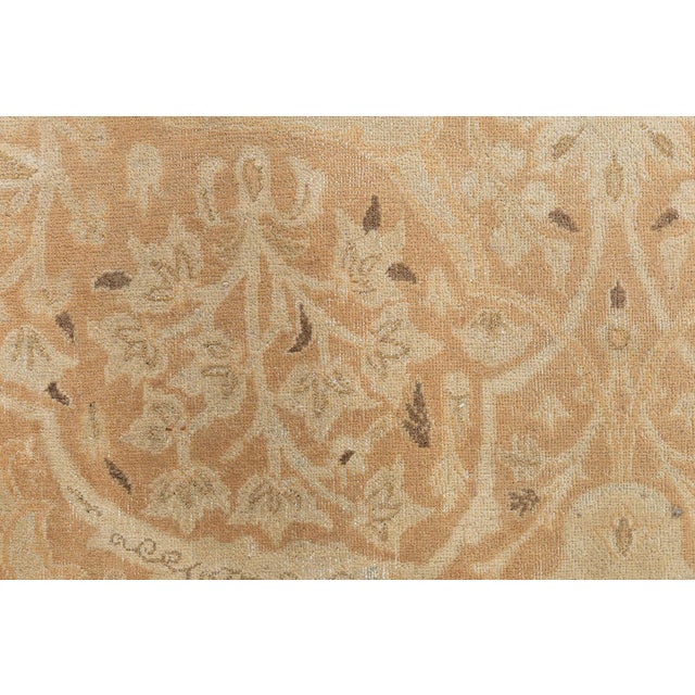 Antique Persian Tabriz Botanic Handwoven Wool Rug For Sale - Image 11 of 11
