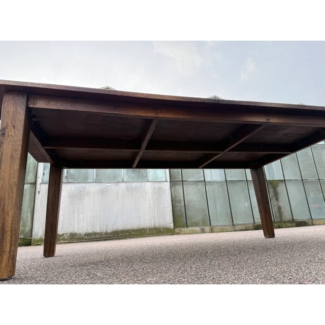 Vintage Oak Dining Table, 1970s For Sale - Image 10 of 14