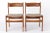 Brown Set of Vintage Danish Chairs in Walnut, 1960s For Sale - Image 8 of 8