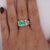 4.17 Carat Colombian Emerald & Diamond Unisex White Gold Ring, Size 7.25 For Sale - Image 12 of 13