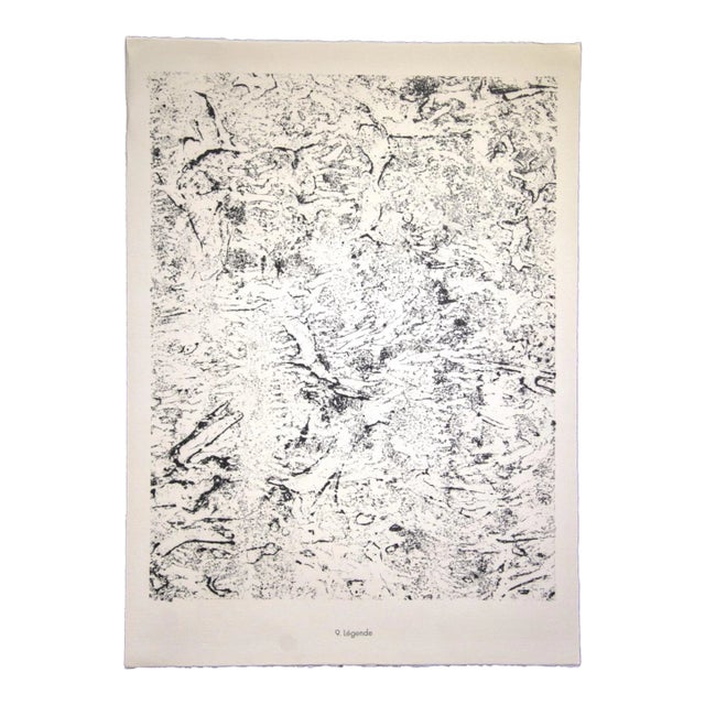 Jean Dubuffet - Legend - Original Lithograph - 1959 For Sale