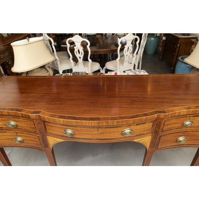 George III Style Mahogany Sideboard, Hand-Crafted, England, Circa 1800 For Sale - Image 9 of 12