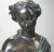 Antique Classical Victorian 12" Bronze Sculpture Bust Statue of a Young Woman Circa 1890 For Sale - Image 9 of 12