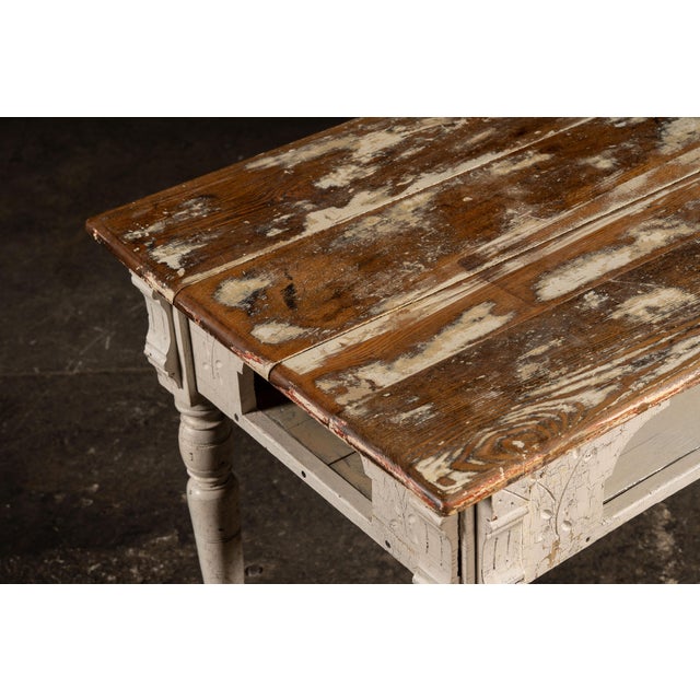 Late 19th Century Eastlake Farmhouse Kitchen Table For Sale - Image 11 of 16