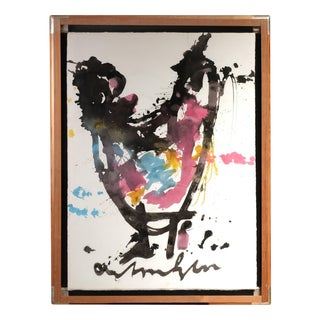 Anton Heyboer, De Oervogel / The Primordial Bird, Ink Painting For Sale