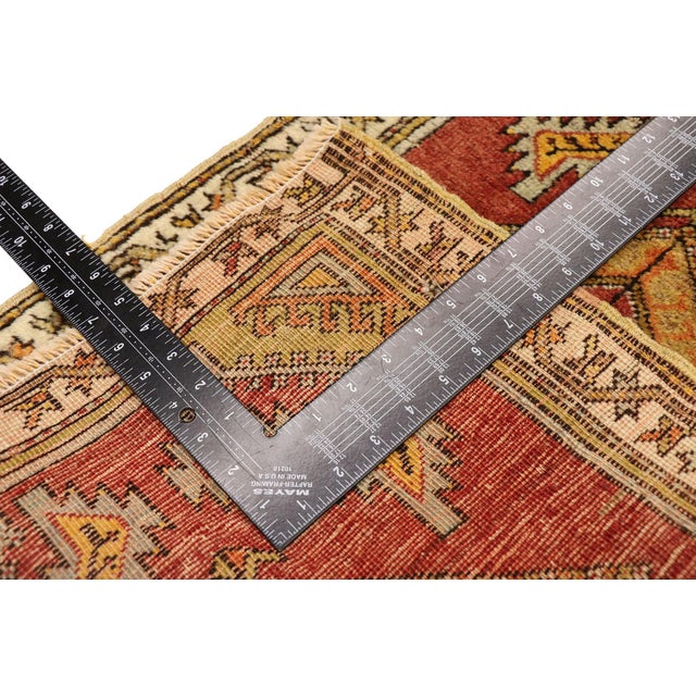 Mid 20th Century Vintage Turkish Yastik Rug - 01'08 X 02'05 For Sale - Image 5 of 8