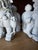 Mid-Century Japanese Blanc De Chine Porcelain Standing Foo Dogs - Pair For Sale - Image 11 of 12