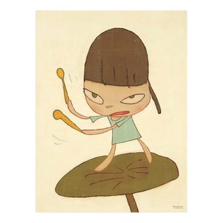 Yoshitomo Nara, Marching on a Butterbur Leaf, 2020, Paper For Sale