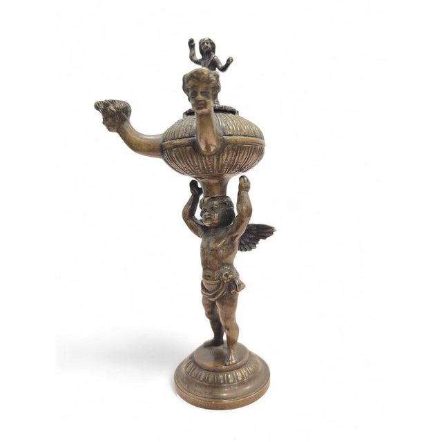 Roman Revival Bronze Incense Burner, 19th Century For Sale - Image 11 of 14