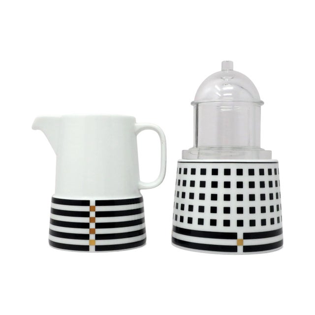 Contemporary Il Faro Creamer and Sugar by Aldo Rossi for Rosenthal Studio-Linie For Sale - Image 3 of 9