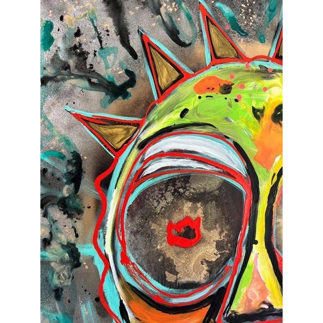 ArpVerdeacqua, Breaking Through the Other Side, 2022, Acrylic on Canvas For Sale - Image 4 of 8