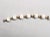 Napier Vintage 1950s Signed Napier Goldtone White Resin Bead Bracelet For Sale - Image 4 of 8