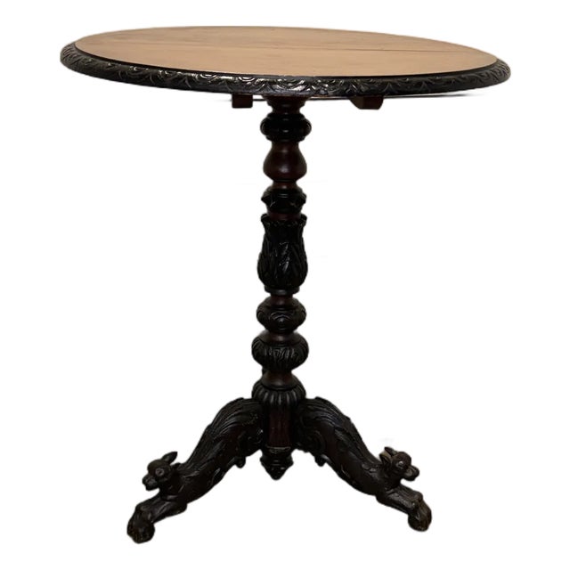 Black Forest Carved Night Stand For Sale