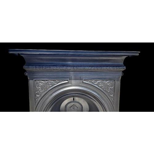 Black Victorian Cast Iron Fireplace with Arched Opening For Sale - Image 8 of 18