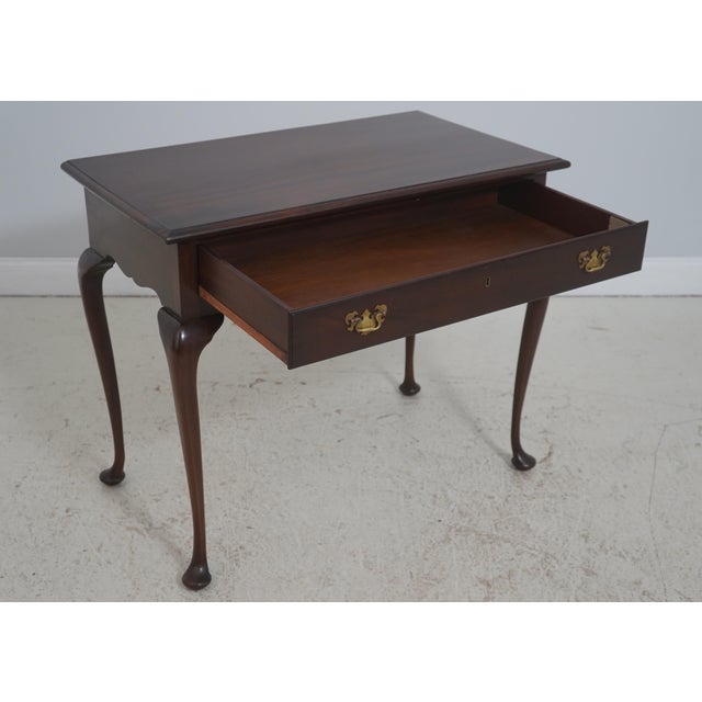 Queen Anne Kittinger -Biggs 1 Drawer Mahogany Dressing Table For Sale - Image 3 of 18