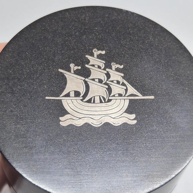 1950s Box with Silver Inlay by Wilhelmina Wendt, Sweden, 1954 For Sale - Image 5 of 8