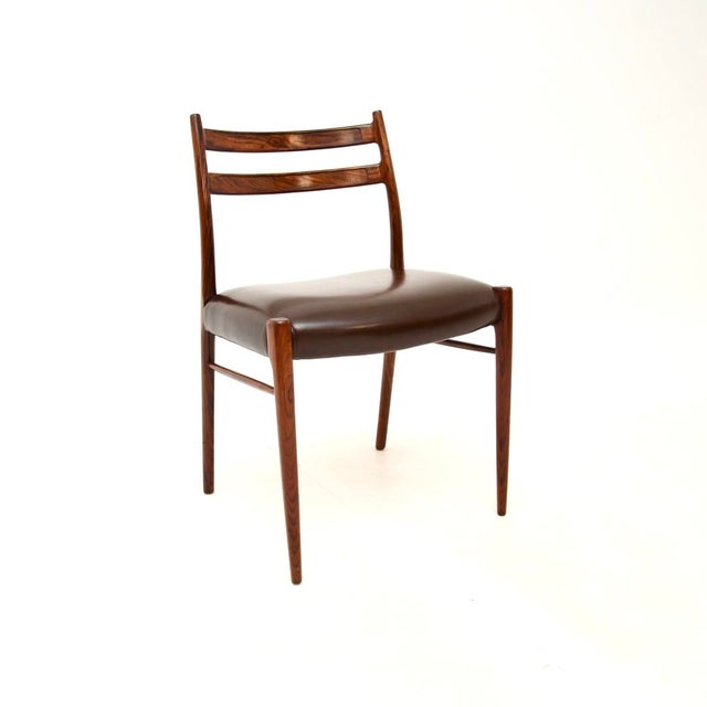 1960s Danish Dining Chairs attributed to Arne Wahl Iversen, 1960s, Set of 4 For Sale - Image 5 of 11