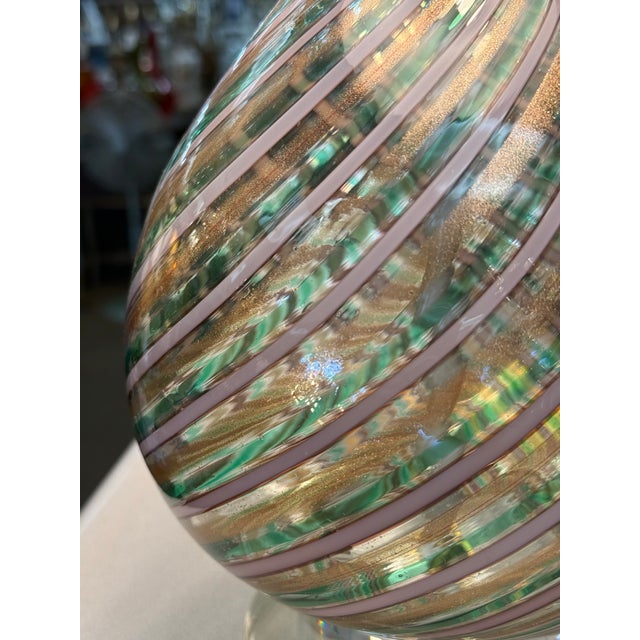 Dino Martens 1970s Pair of Dino Martens Murano Glass Lamps For Sale - Image 4 of 9